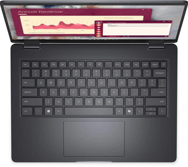 Ноутбук Dell Pro 16 Core Ultra 5 235U 16Gb SSD512Gb Intel Graphics 16" IPS FHD+ (1920x1200) Linux silver WiFi BT Cam (PRO16-5653)