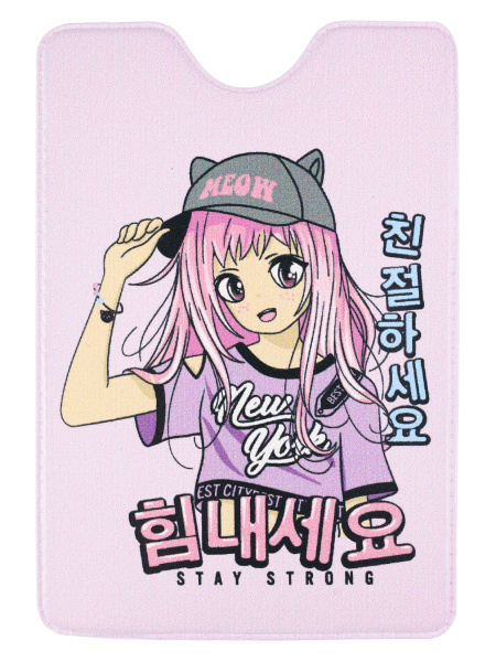 Обложка для проездного билета Миленд "Девочка из аниме" (ОП-7625)