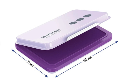 Штемпельная подушка BERLINGO 105*73мм. синяя (KDp_71052)