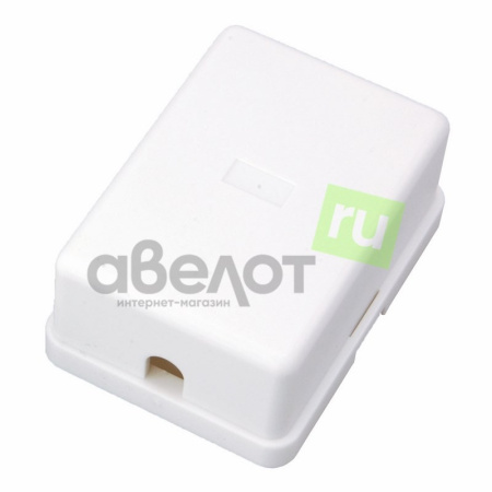 Розетка телефонная 1 х 6P4C накладная, RJ-12