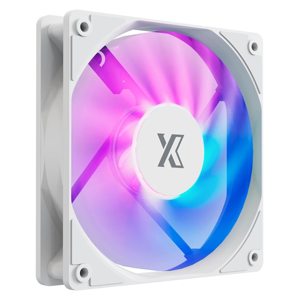 Кулер в корпус 120х120х25 XASTRA FC120W FRGB White (1200prm/FRGB/Molex+3pin) bulk [FC120-1WF-SBP-GL]