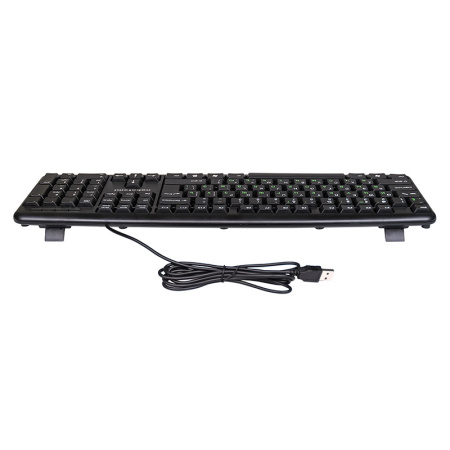 Клавиатура USB Nakatomi Navigator  KN-02U мембранная, 104 клавиш, Black