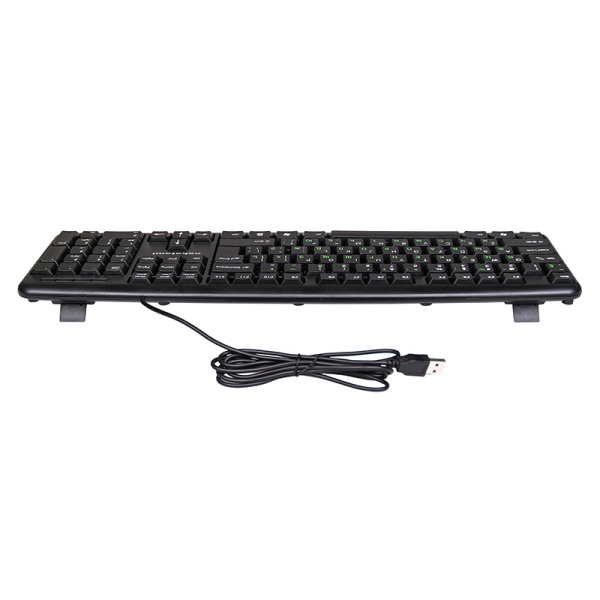 Клавиатура USB Nakatomi Navigator  KN-02U мембранная, 104 клавиш, Black