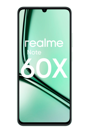 Смартфон Realme Note 60X 4Гб 128Гб Зеленый 6.74", IPS, 1600*720, 2*1.82+6*1.8ГГц, 8+0.08Мп, 5Мп, 4G, 5000мАч, And 14