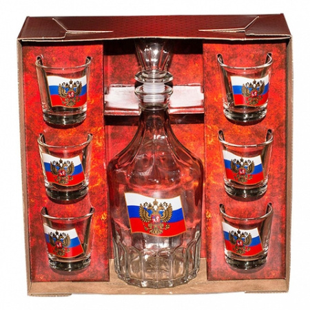 Набор д/вина 7пр Герб на флаге 1231-Д стекло