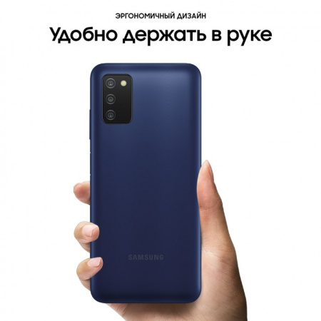 Смартфон Samsung Galaxy A03s 4Гб 64Гб SM-A037F Blue 6.5", TFT, 1600*720, 4*1.8+4*2.3ГГц, 13+2+2МП, 5 Смартфон Samsung Galaxy A03s 4Гб 64Гб SM-A037F Blue 6.5", TFT, 1600*720, 4*1.8+4*2.3ГГц, 13+2+2МП, 5