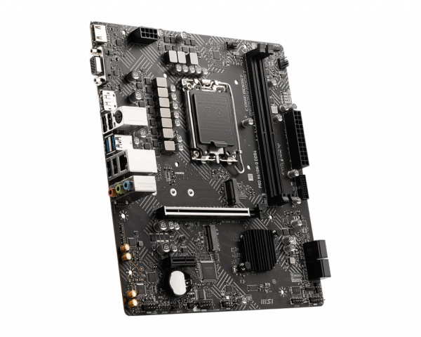 Мат.плата S1700 H610 MSI PRO H610M-G DDR4 (mATX,2DDR4,M.2,4SATA3,VGA,HDMI,PC3200)