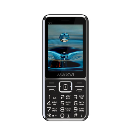 Сотовый Maxvi P21i Black 2sim/2.8"/320*240/microSD/0.3МП/Bt/2500мАч/моноблок