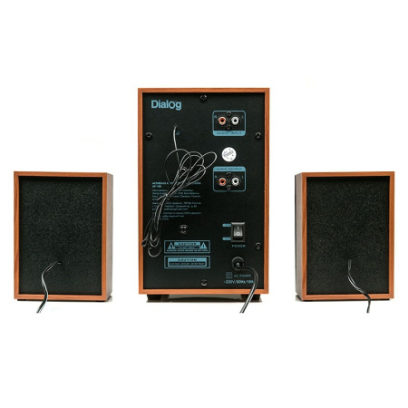 Актив.колонки 2.1 Dialog Progressive AP-150 10Вт, USB/SD, питание от сети, MDF, Brown