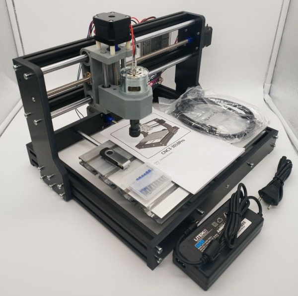 Фрезерный станок с ЧПУ CNC 3018 Pro, 3 оси, патрон ER11, поле 300*180*45мм