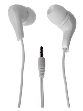 Наушники VS вставные, 32Ом, 100 дБ,  белые VS_EHWH_B (коробка)