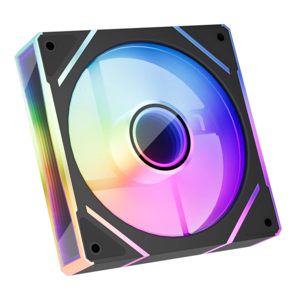Кулер в корпус 120х120х25 1STPLAYER FC(AP) Black (600-1800prm/3pin/47.65 CFM/32.2дБ/подшипник гидродинамический/ARGB)
