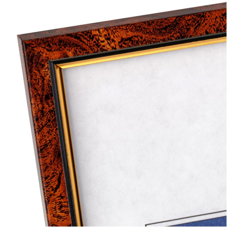 Фоторамка А4 OfficeSpace 21*30см. пластик, темный орех (РП_432)