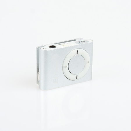 Плеер-MP3 ELTRONIC с наушниками, MicroSD (до 16 Гб), 20-20000 Гц, 90 мАч, серебро