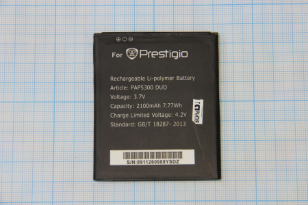 АКБ (аккумулятор) Prestigio PAP 5300 DUO 3.7V 2100mAh