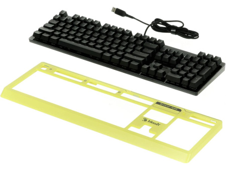 Игровая клавиатура USB A4Tech Bloody B810RС механическая желый/черный