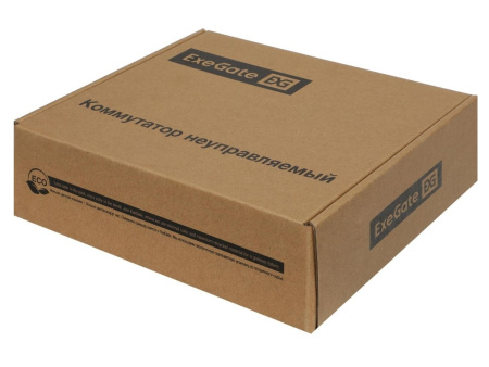 Коммутатор ExeGate EDES-1006D.4PoE-48W 6-port 10\100_Mbps 4 порта 802.3af (PoE) мощность PoE: 25W, суммарно 48W