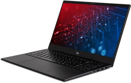 Ноутбук IRU Planio 15ING N-series N100 16Gb SSD512Gb Intel UHD Graphics 15.6" IPS FHD (1920x1080) FreeDOS black WiFi BT Cam 6000mAh (2140844)