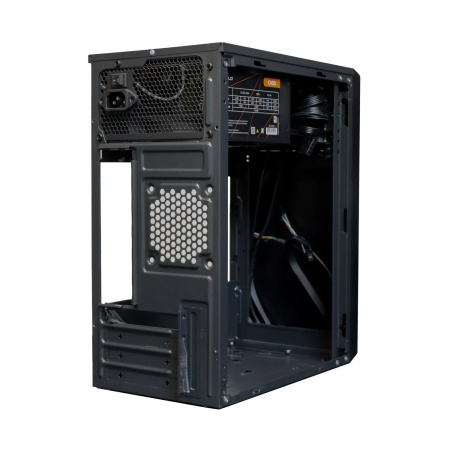 Корпус mATX 450w TESLA 1703BM (2*USB2.0,Audio,черный,БП TESLA C450 80+ с плоскими проводами!)[TSL-1703-450W-BM]