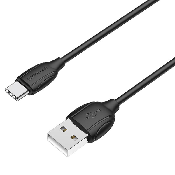 Кабель USB Type-C (m) - USB(m) BOROFONE BX19, 1м, 3.0A, черный