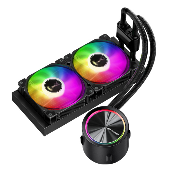 Система жидкостного охлаждения S115х/2011/1200/1700/AMx JONSBO TF 240 ARGB Black (260W,120mm,700-1800prm,ARGB)[TF 240 ARGB]