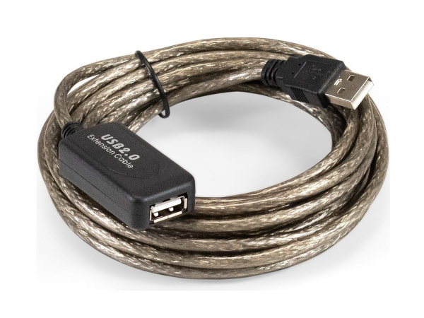 Кабель удлинительный USB2.0 Am-Af  5.0м ExeGate (EX-UAE-AMAF-5.0) активный
