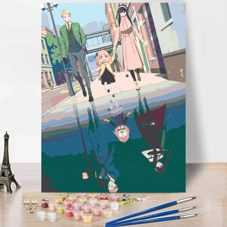 Картина по номерам RedPanda "Семья Шпионов" 30*40см (р54550)