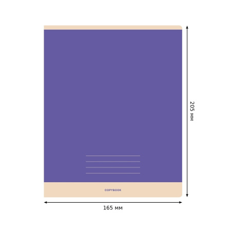 Тетрадь 96л. лин. "Monocolor. Simple" BG (Т5ск96 11123)