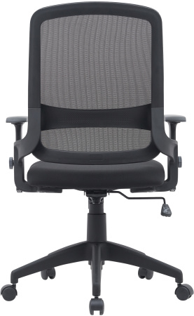 Кресло Cactus CS-MC313-BK черный сетка/ткань низк.спин. крестов. пластик пластик черный