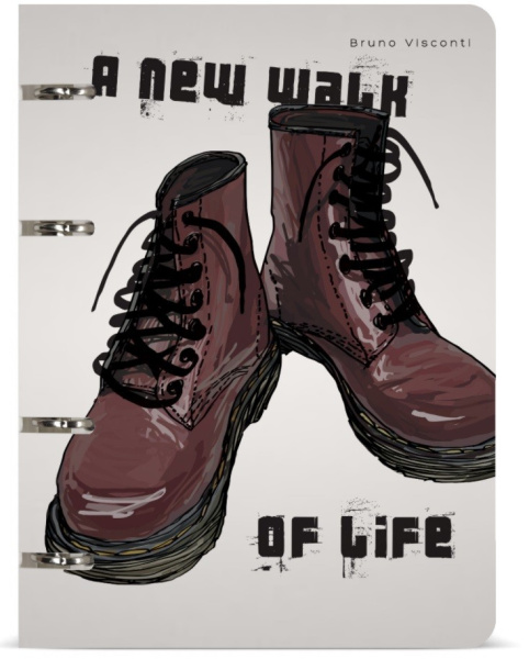 Тетрадь на кольцах 80л. "BOOTS" BrunoVisconti (7-80-632/04)