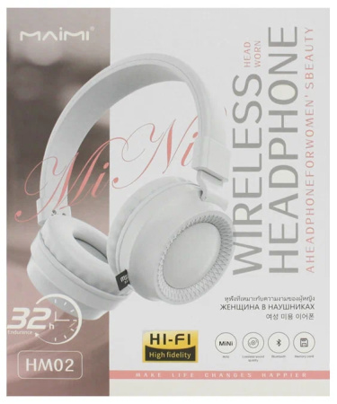 Гарнитура Bluetooth MAIMI HM02 накладные полноразмерные, черный