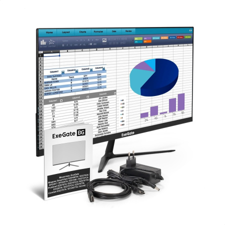 Монитор 21.5" ExeGate SmartView EP2207A (IPS/1920x1080/75Гц,/ 5ms, D-Sub, HDMI, DisplayPort, Мультимедиа