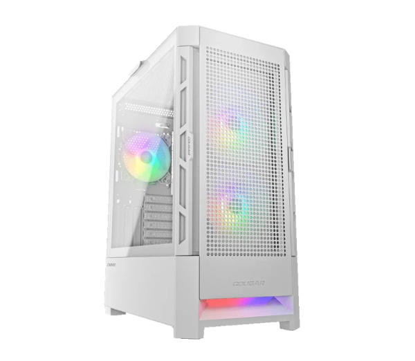 Корпус ATX Б_БП  Cougar Airface RGB White (USB, Audio, 2x140mm, 1x120mm ARGB Fan Hub,белый) [Airface