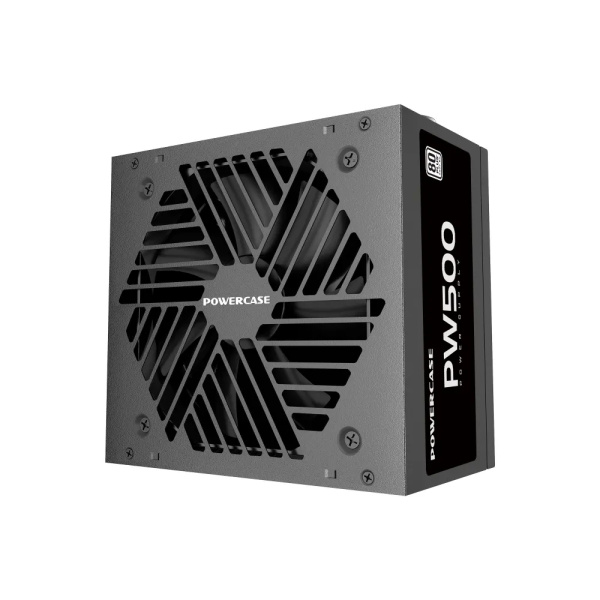 Блок питания 500Вт Powercase PW500 (APFC,120мм,2PCI-E,5SATA,80+)[PS-500W-DC]
