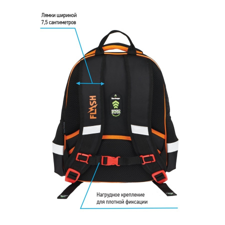 Рюкзак Berlingo Kids "Racing sport" 36*27*12см, 1 отделение, 2 кармана RU08085