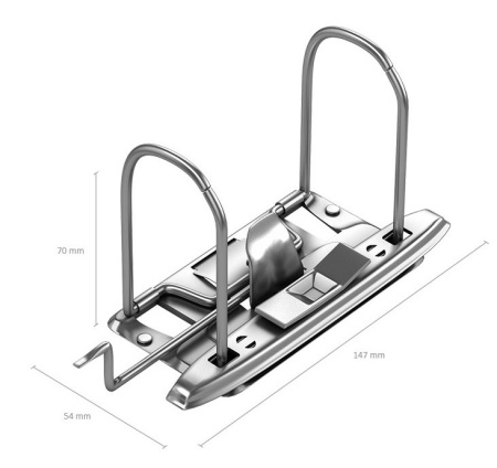Папка-регистратор 70мм. Erich Krause "Стандарт" мет. кант, синий (271)