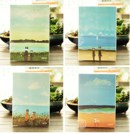 Блокнот LENWA А5, 96 листов в ПВХ обложке "Мир собак" LJTA53443-7617C