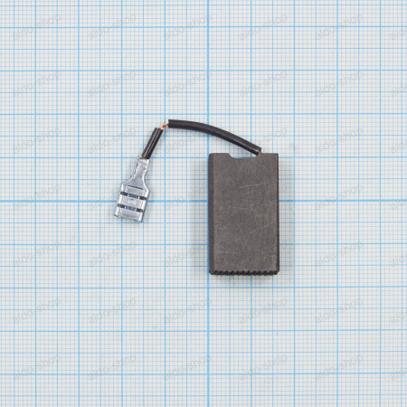 Щетка электроугольная (графитовая) 8*16*27мм, изоированый провод, клемма ножевая мама 6.3мм