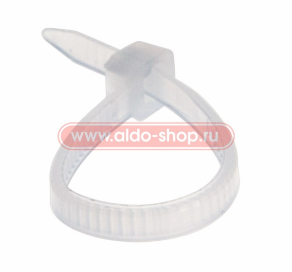 Стяжка(хомут) кабельная нейлоновая 100х2.5, белый, упаковка 100штук, Rexant 07-0100