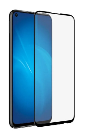 Защитное стекло для Huawei P40 Lite E/Honor 9C с цветной рамкой (fullscreen+fullglue) (DF hwColor-11