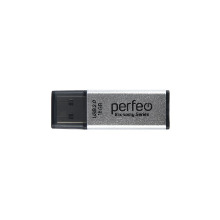 Флеш-накопитель USB2.0 16Gb Perfeo E03 (PF-E03S016ES) серебряный