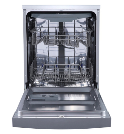 Посудомоечная машина Бирюса DWF-614/6 M Металлик 930Вт, отдельностоящая, расход воды 10л, 8 прог., 6