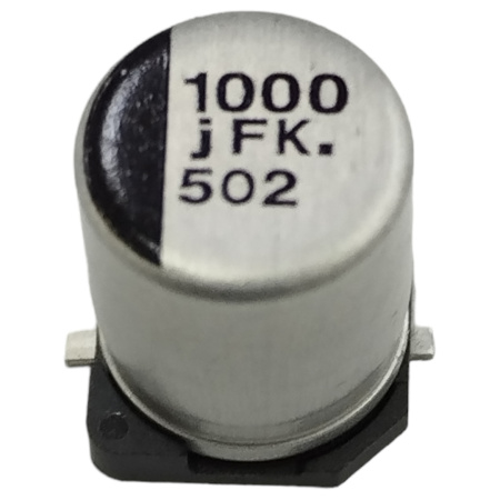 Конденсатор электролитический (ECAP SMD) 1000мкф,   6.3в, Panasonic, EEEFK0J102P, 105, 8*10.2