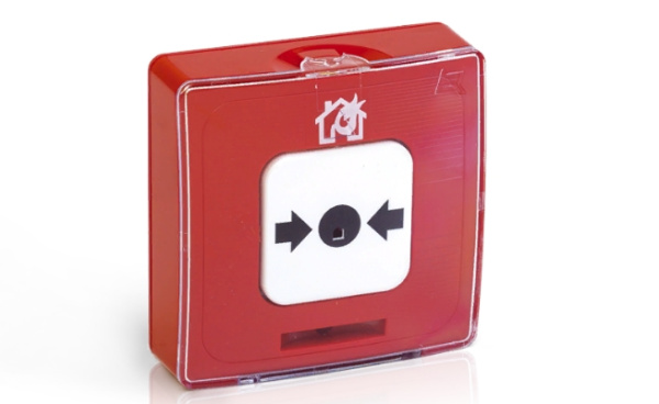 Извещатель пожарный ручной ИПР 513-10, питание 9-30 В, 50 мкА, с кнопкой, с крышкой 