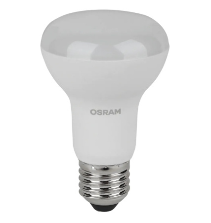 Лампа светодиодная E27  8Вт, 6500К, грибовидная, Osram Value LV R63 4058075581944