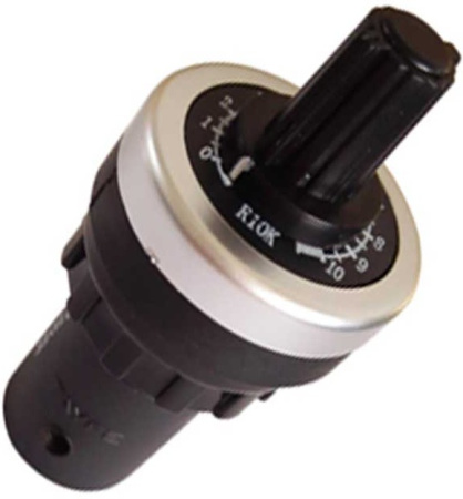 Потенциометр LA42DWQ-22,  10кОм, 0.5вт, B (линейный), 10%, 290°, IP65