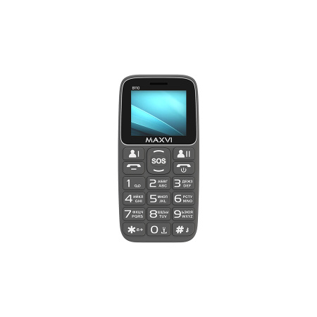 Сотовый Maxvi B110 grey 2sim/1.77"/160*128/microSD/Bt/1000мАч/моноблок