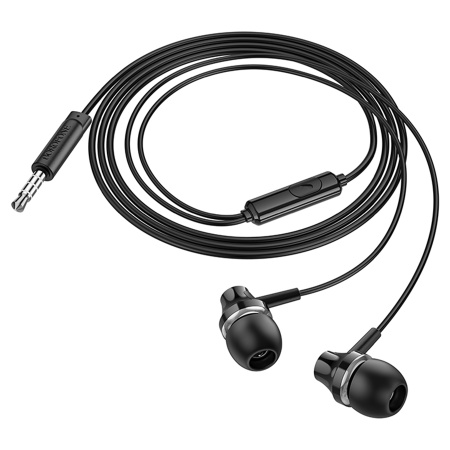Гарнитура проводная BOROFONE BM74 вставные, кабель 1.2м, черный