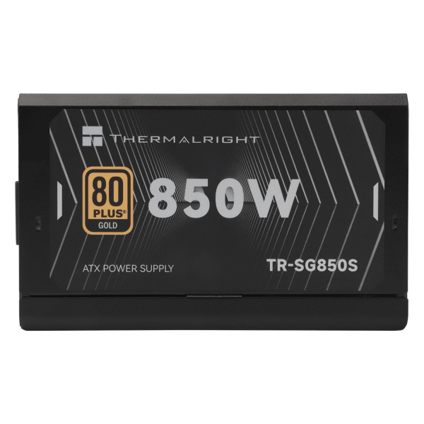 Блок питания 850W/ Power Supply Thermalright, 850W 80+ Gold (ATX, 3.1, PCIe 5.1, Non-modular, 1x24(20+4)pin, 1xCPU 8(4+4)pin, 2xPCIe*2 8(6+2)pin, 5xSATA3, 1x12+4pin (12VHPWR PCIe 5.1 12+4pin 600mm), 3xMOLEX4pin, Active, 120x120mm, 150x140x86mm, APFC, blac