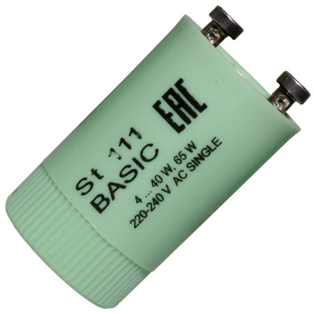 Стартер зажигания люминесцентных ламп 4..65W, одиночное включение, Osram ST111 Basic 4008321364876